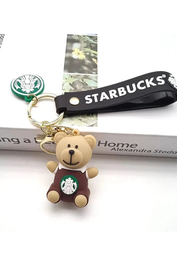 Teddy Coffee Keychain