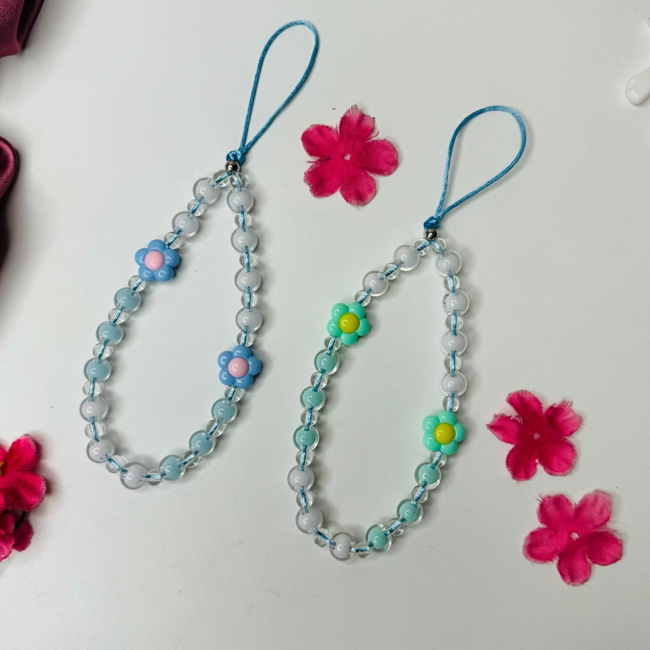 Blue or Green Floral Charm
