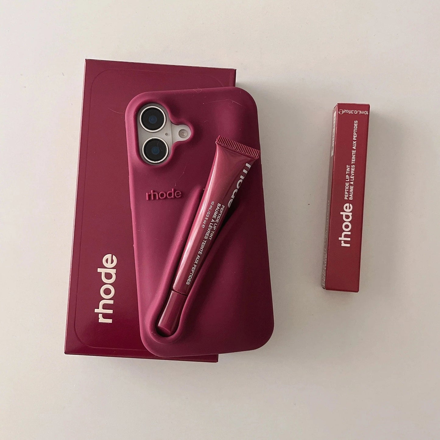 Trendy Lipstick Case For iPhones (Raspberry)