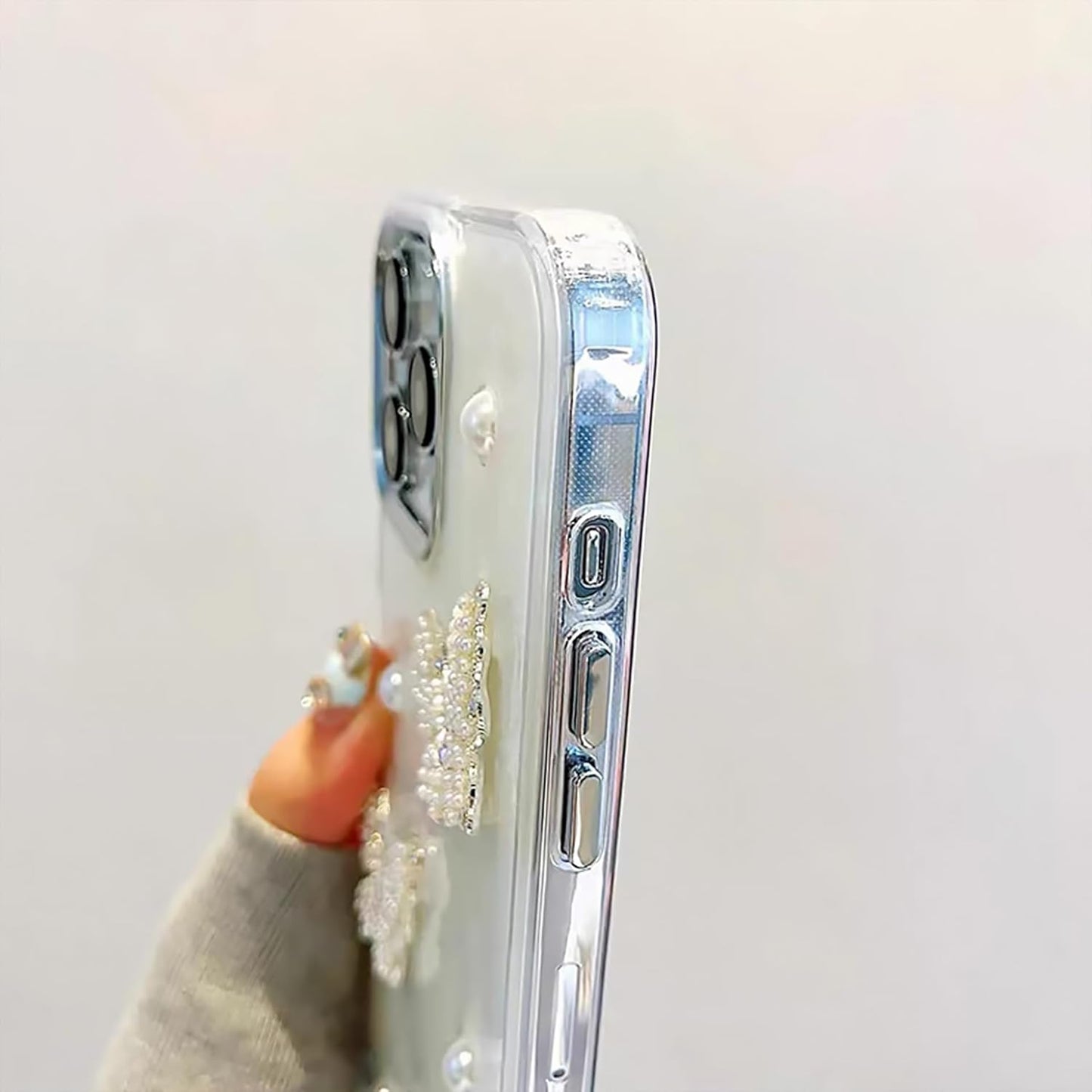 Holographic Butterfly Stone Phone Case
