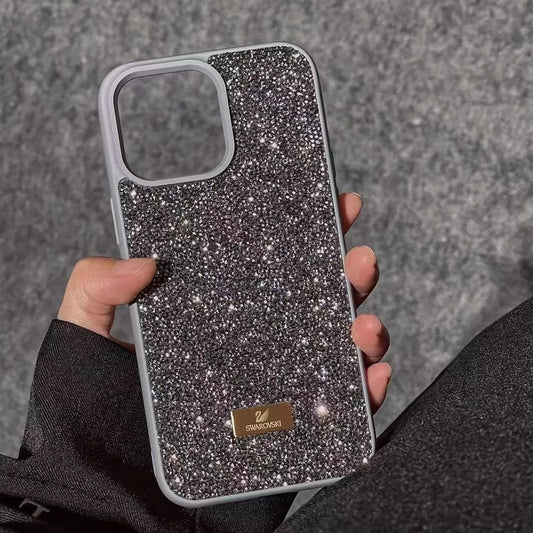 Luxury Stone Branded Monogram Silicon Case for iPhone (Titanium Grey)