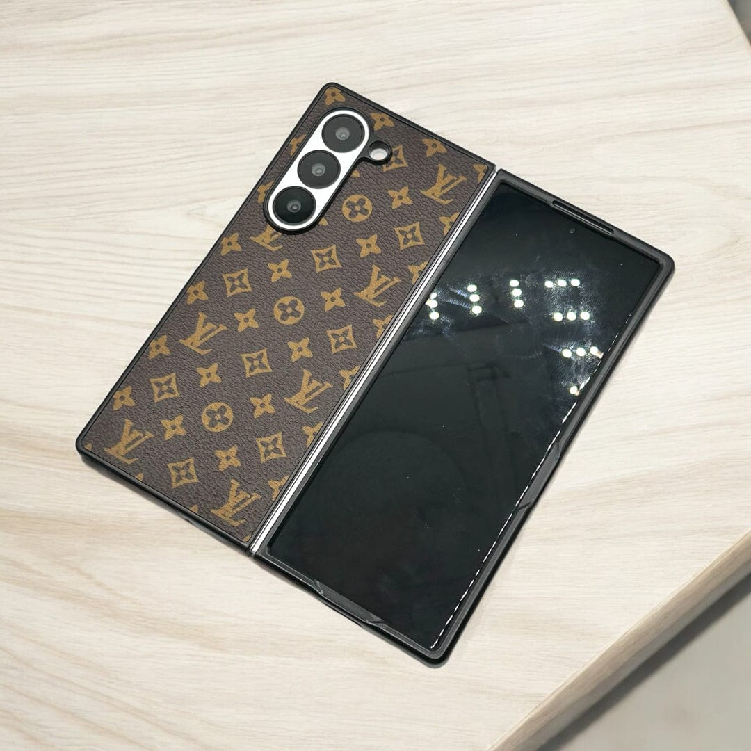 Brown Premium branded Phone Case for Z Fold 5 & 6