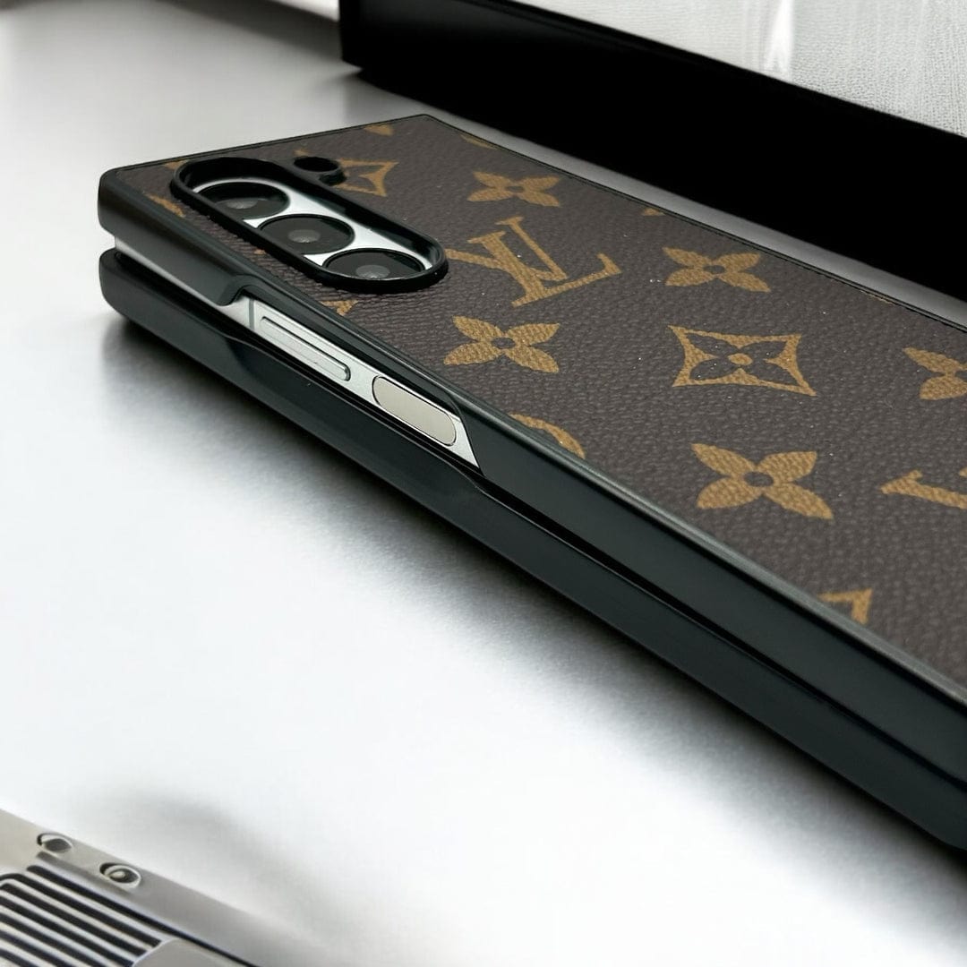Brown Premium branded Phone Case for Z Fold 5 & 6