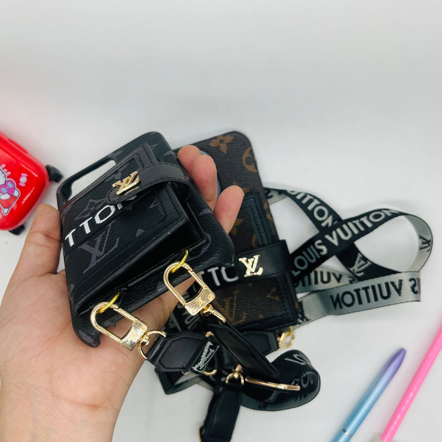 Luxury Branded Case With Belt & Card Slot