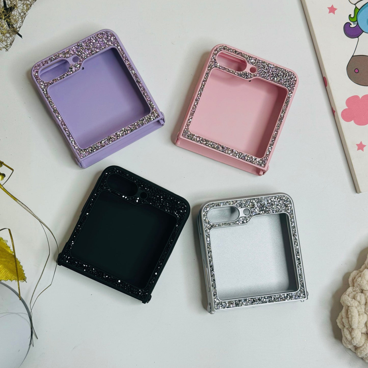 Diamond Stone Case For Samsung Z Flip Series