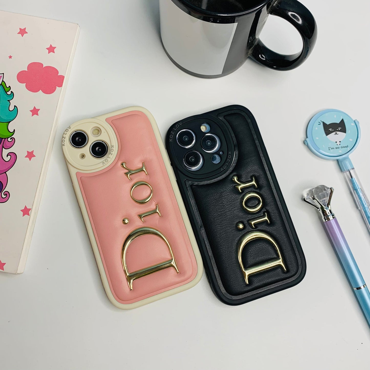 Oval Shape Camera Branded Puffer Cases
