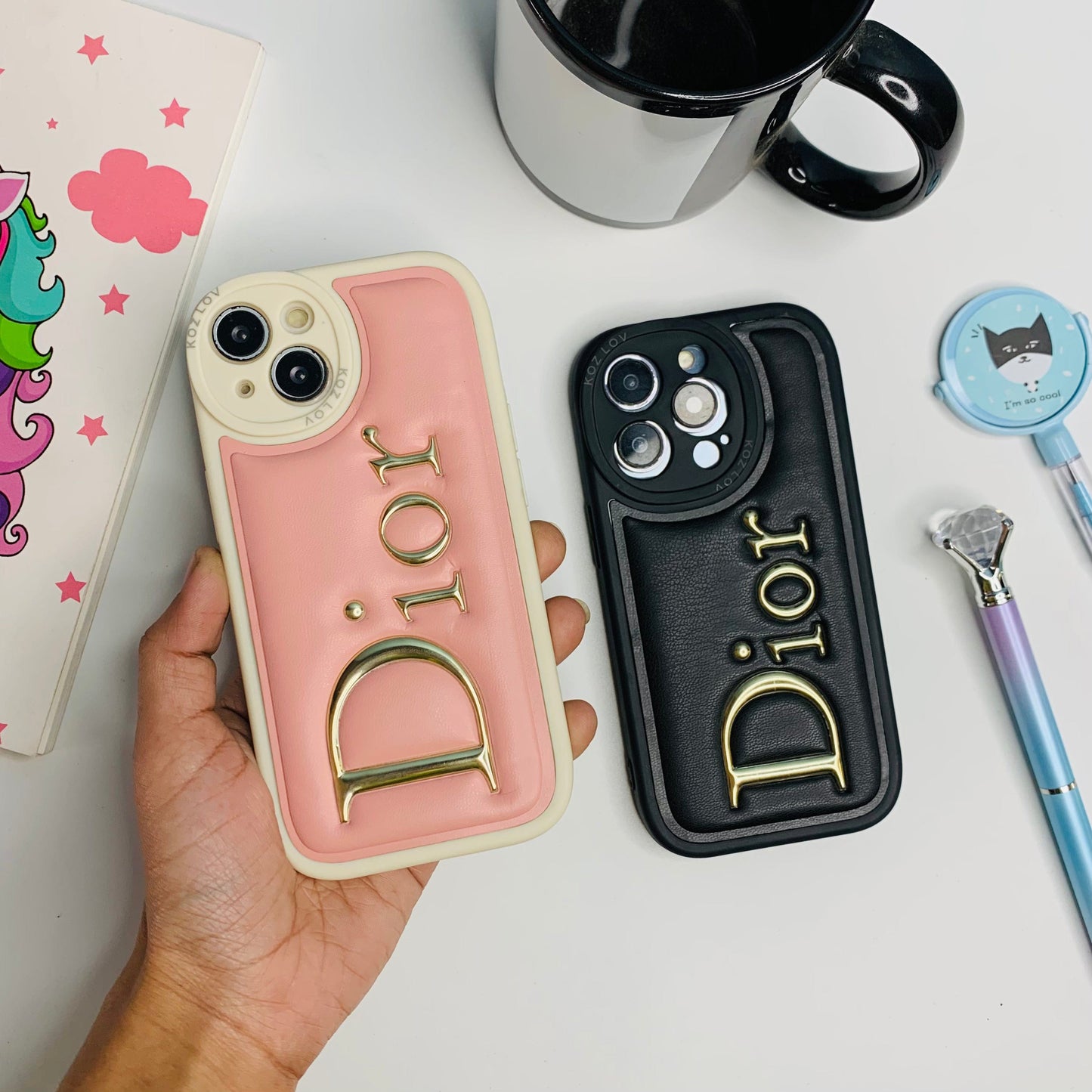 Oval Shape Camera Branded Puffer Cases