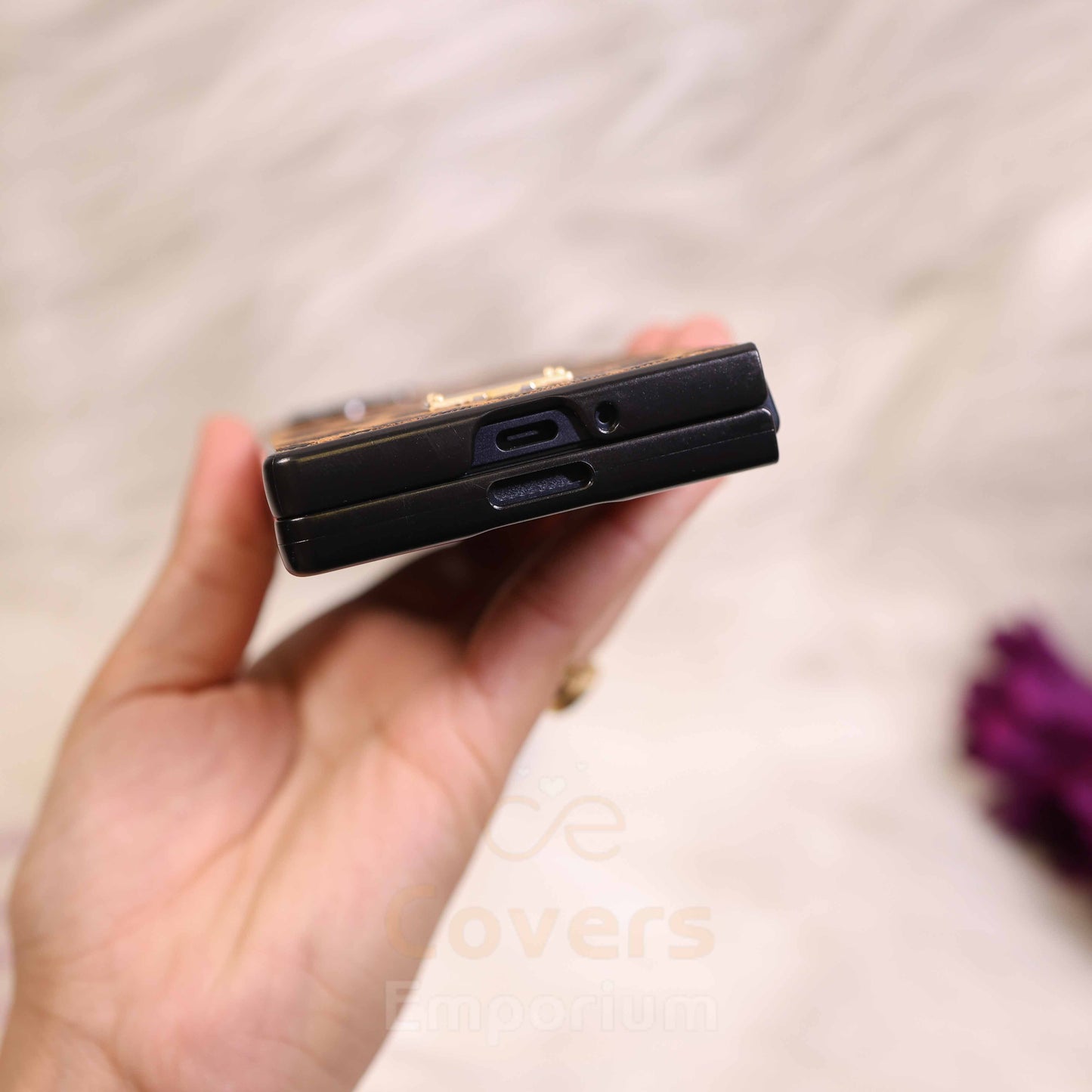 Luxury Branded Leopard Phone Case For Fold 5 & 6