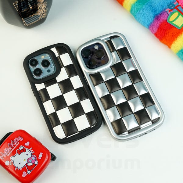 Premium Checkered Silicone Case
