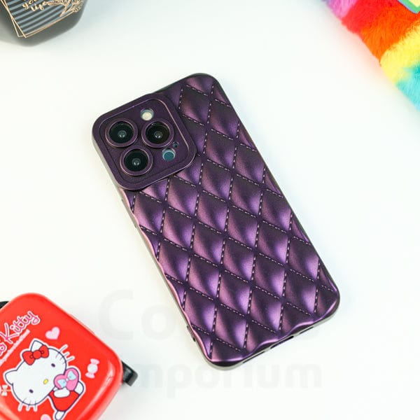 iPhone Luxury Diamond Cut Puffer Case