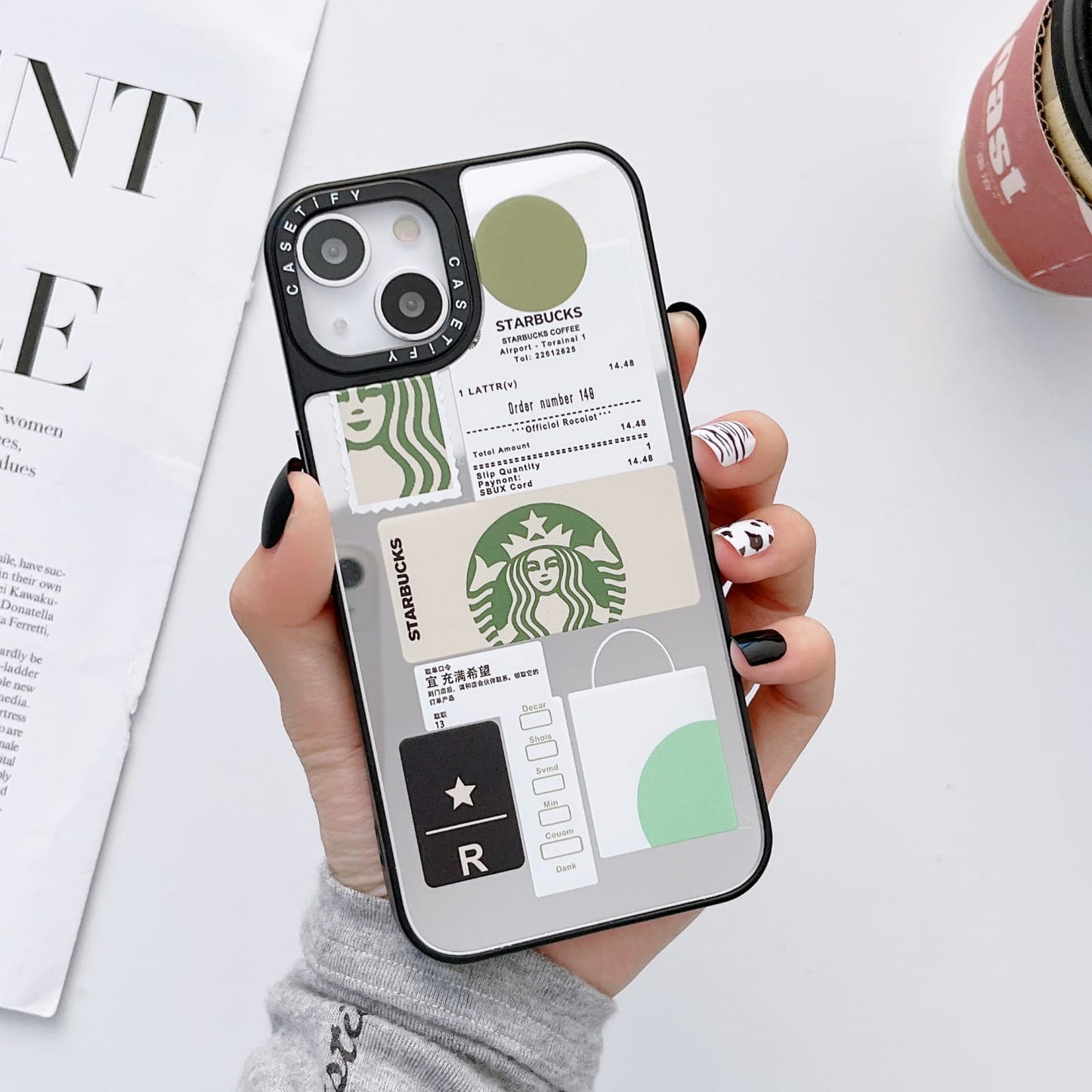 Luxury Mirror Phone case for Coffee Lovers (Only For iPhones)