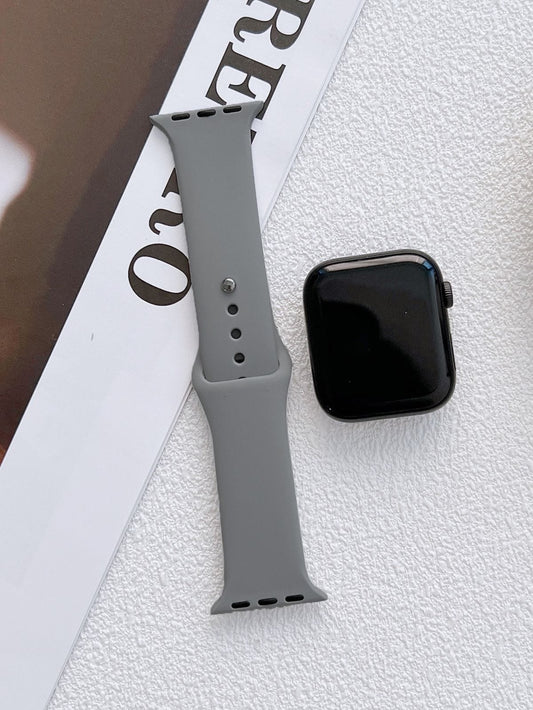 Grey Silicon Apple Watch Straps