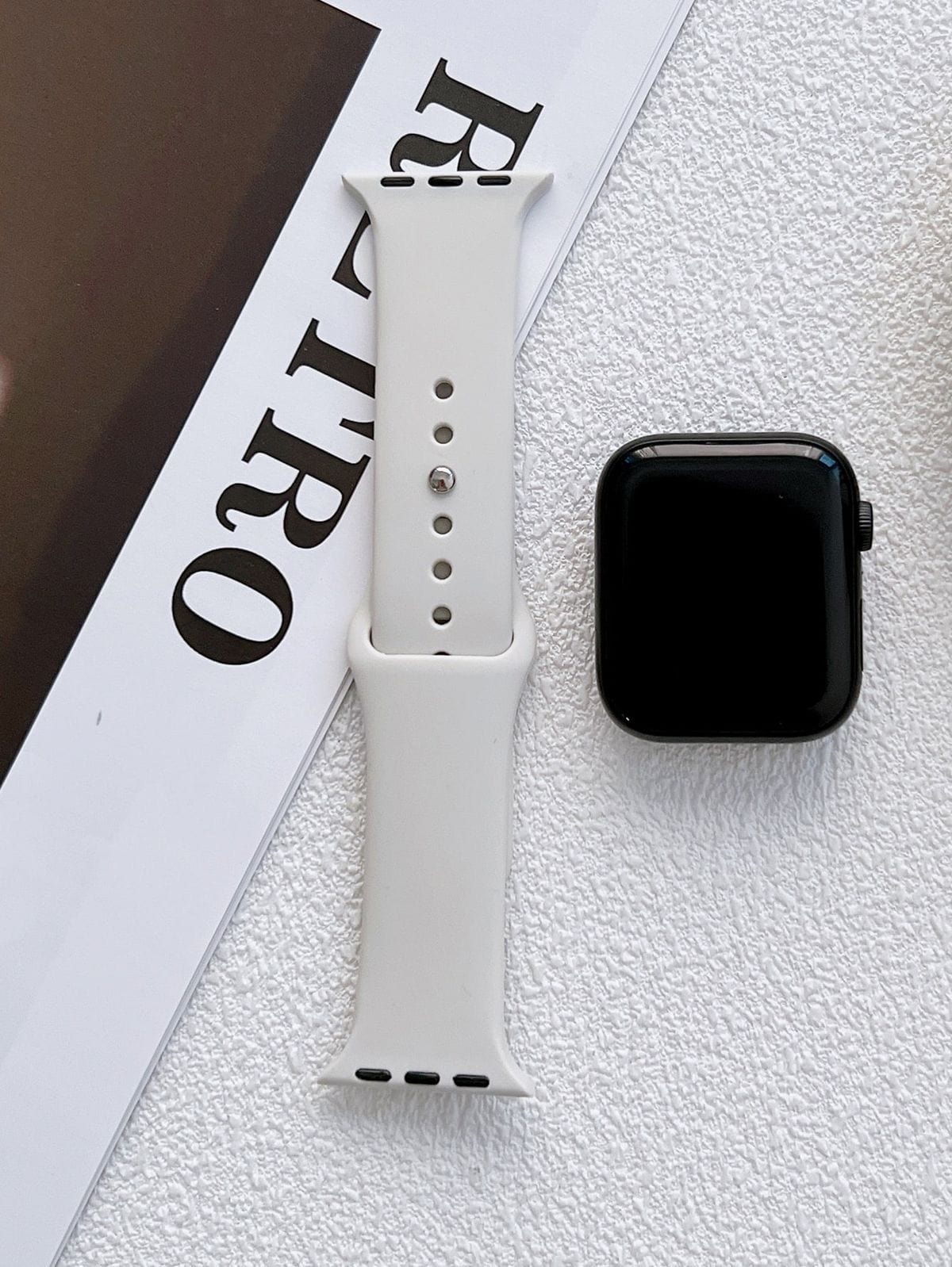 White Silicon Apple Watch Straps