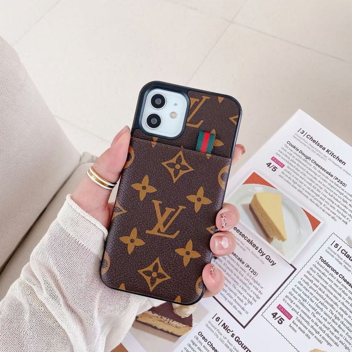 Premium Luxe Phone Case With Card Holder #003