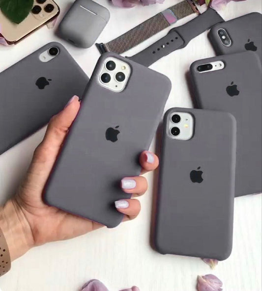 Grey Color Silicon Case