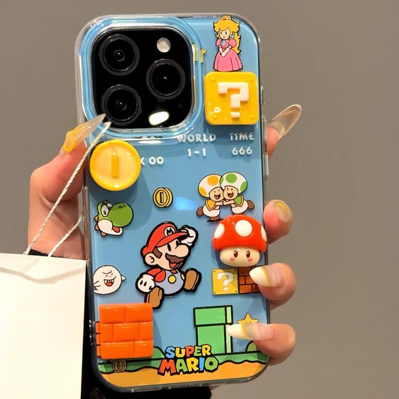 Super Cartoon Phone Case With Charm