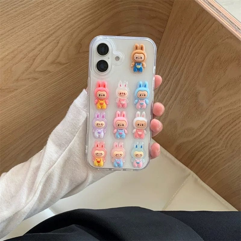 Mini Cute Monsters Transparent Phone Case