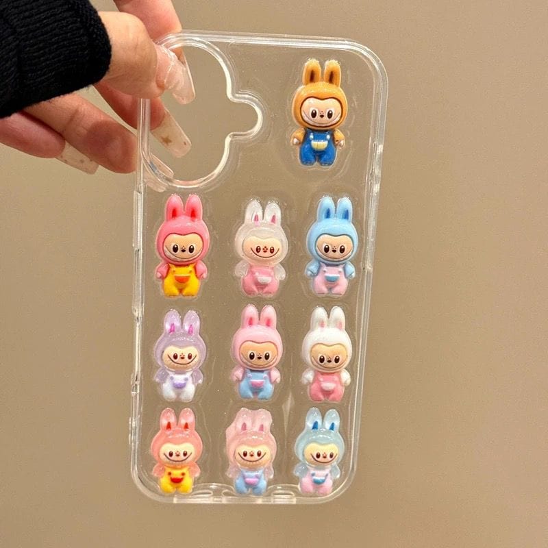 Mini Cute Monsters Transparent Phone Case