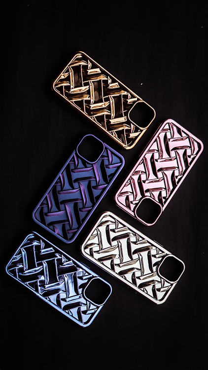 Metallic Pattern Silicone iPhone Case