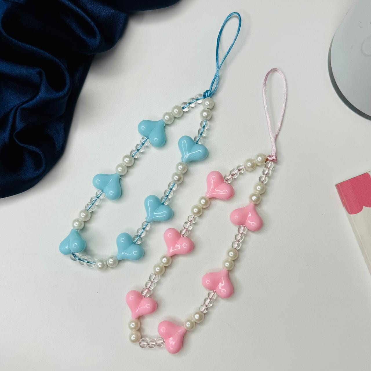 Pink Or Blue Heart Charms