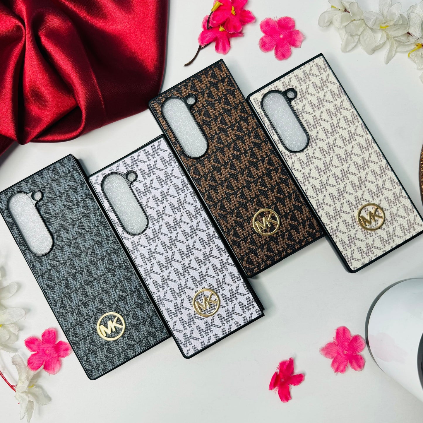 Luxury Metal Logo Phone Case For Samsung Z Fold 5 & 6