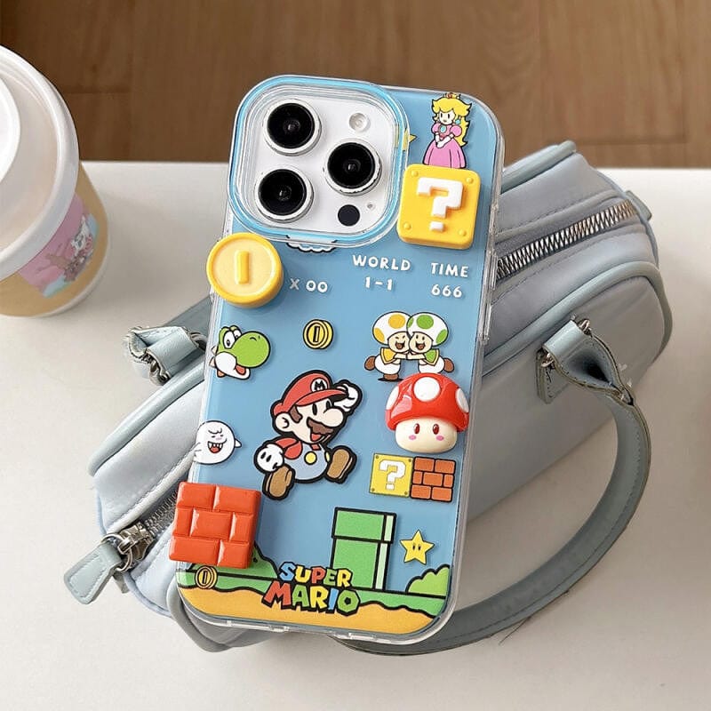 Super Cartoon Phone Case With Charm