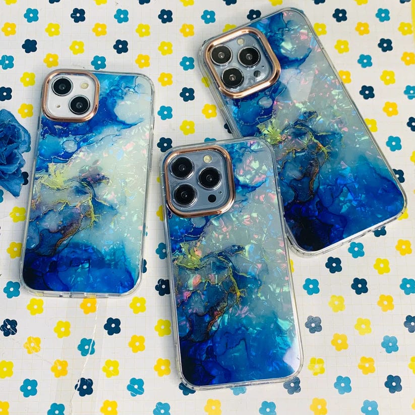 Transparent Blue Marble case