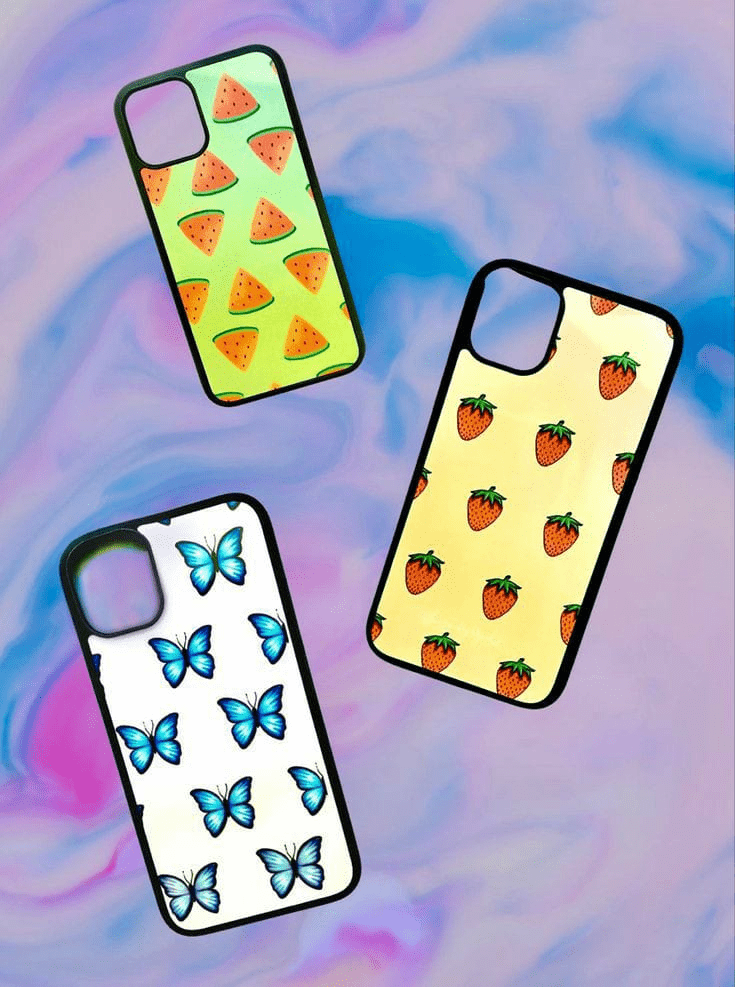 Beautiful printed glass cases