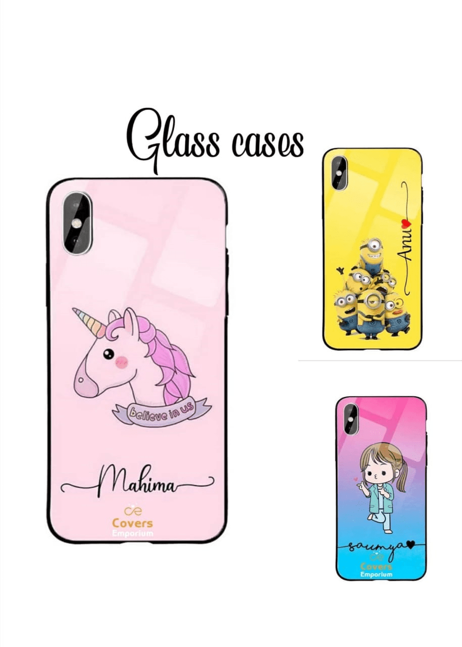 Cute design in glass cases