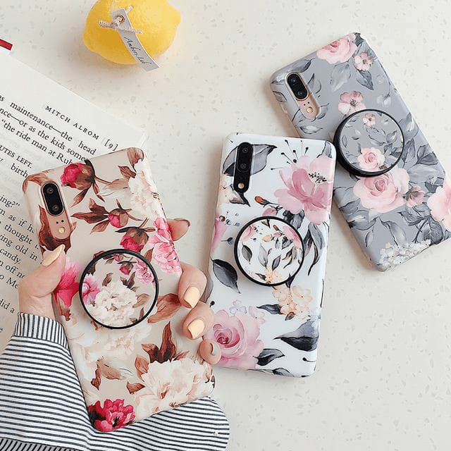 Floral hard matte finish cases