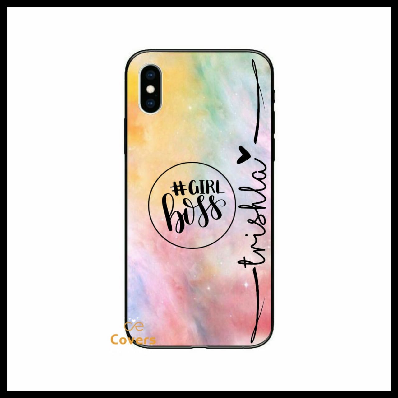 Girl boss tempered glass case