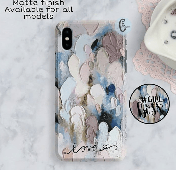 Paint texture mobile case