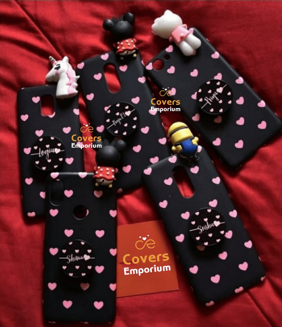 Pink Heart Toy cases