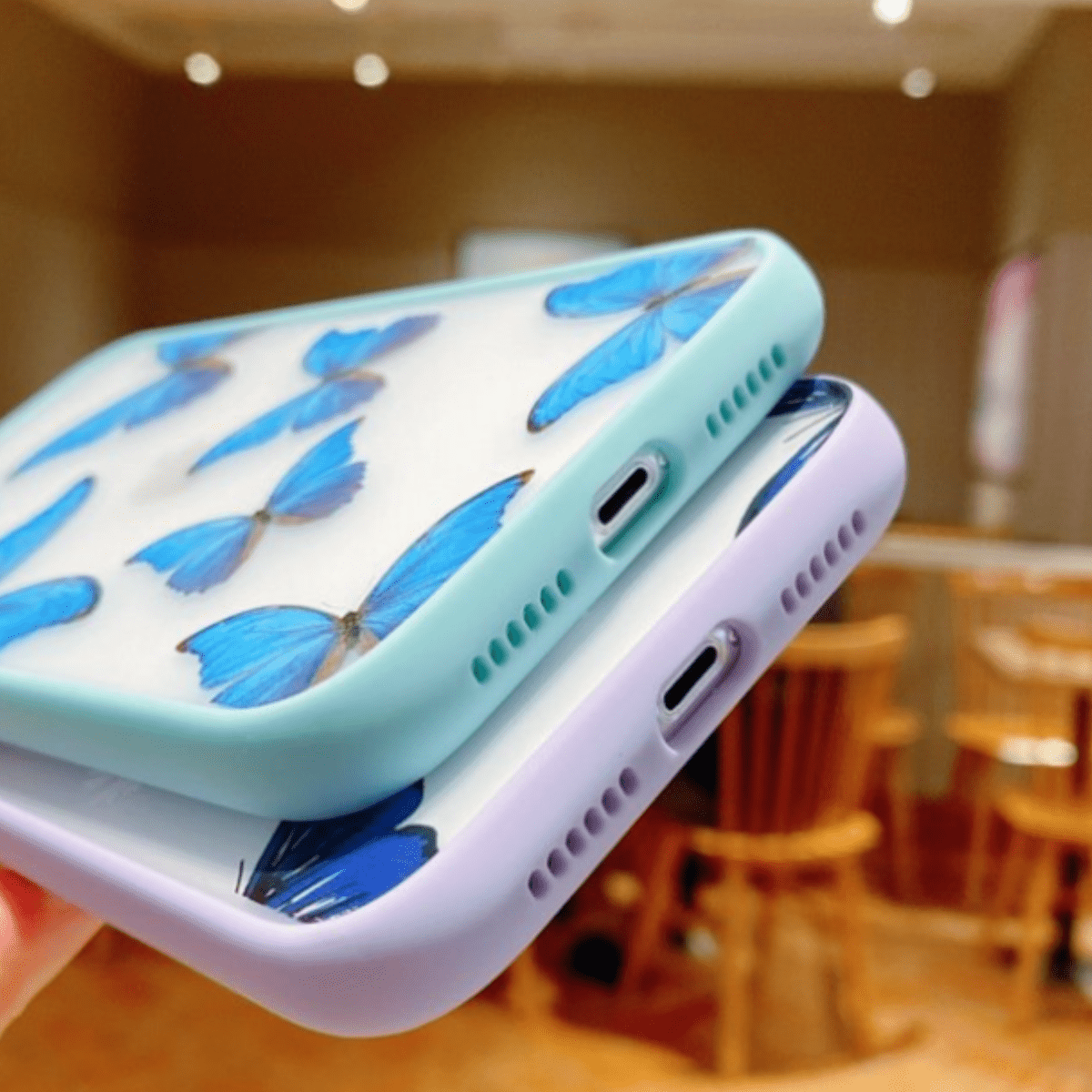 Aesthetic butterfly case