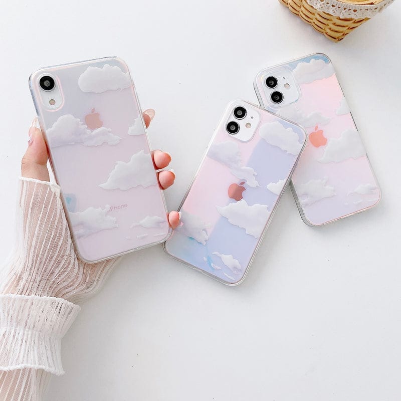 Shimmering Holographic Cloud Phone case