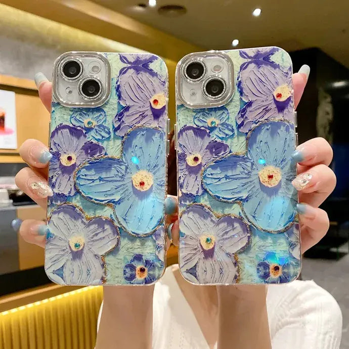 iPhone-Oil Painting Floral Phone Case (Box Packing)