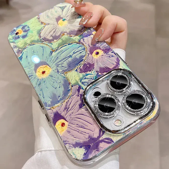 iPhone-Oil Painting Floral Phone Case (Box Packing)
