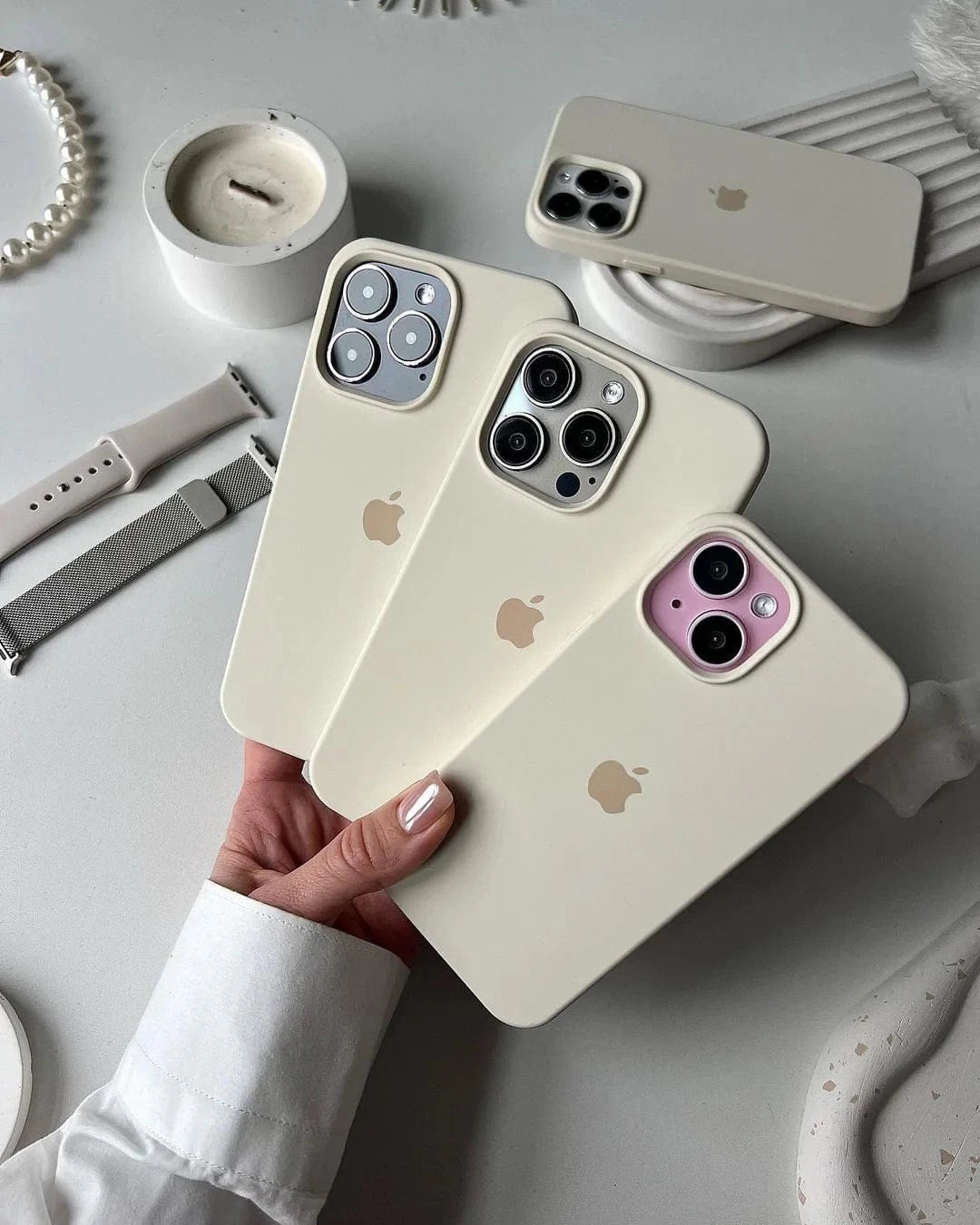 Antique White Silicon Case