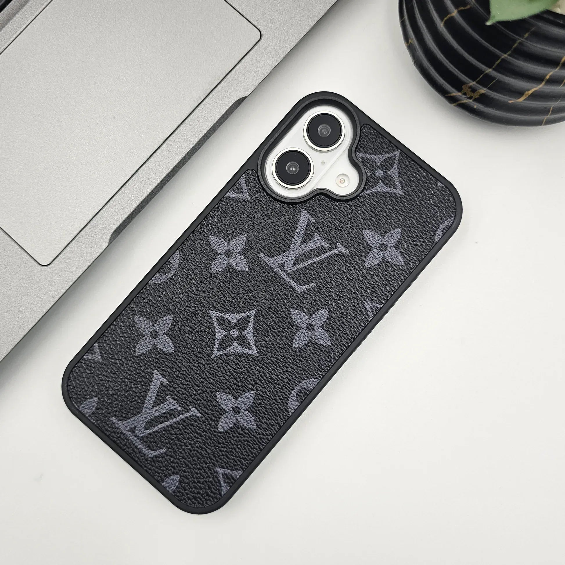 New Branded Leather Phone Case With Black Border