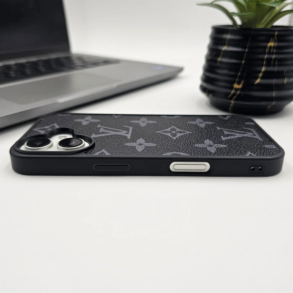New Branded Leather Phone Case With Black Border
