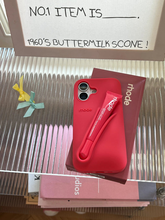 Trendy Lipstick Case For iPhones (Red)