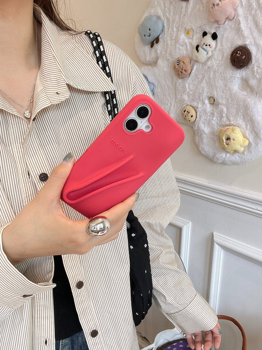 Trendy Lipstick Case For iPhones (Red)