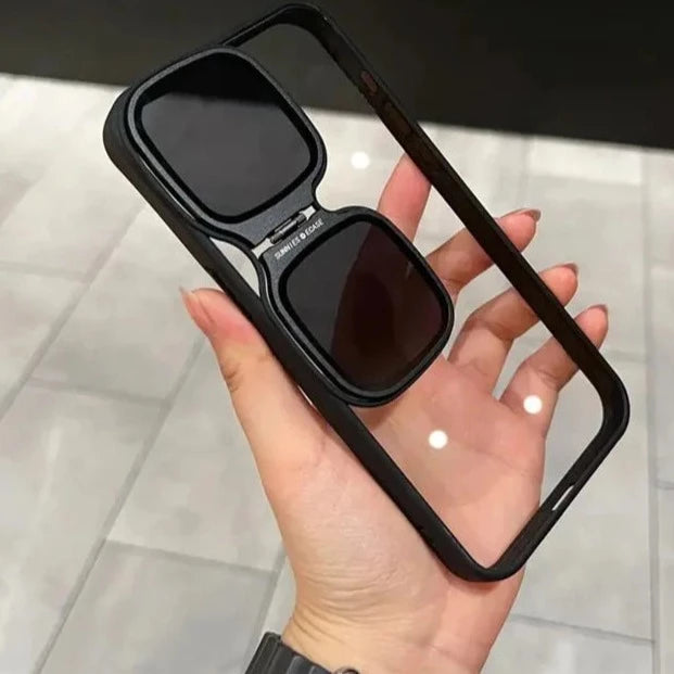 Metal Stand Sunglasses Phone Case