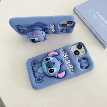 3D Stitch Phone case With Pop Socket