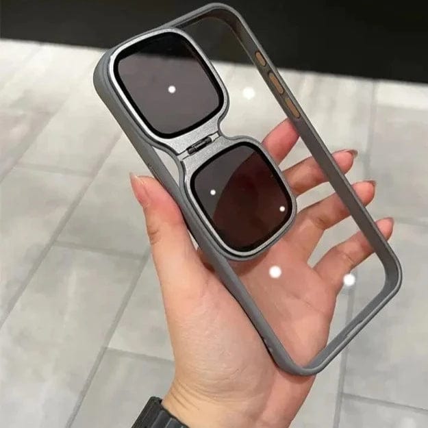 Metal Stand Sunglasses Phone Case
