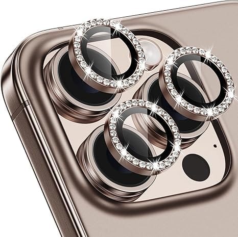 Desert Colour Diamond Camera Protection Lens For iPhone 16 Pro & 16 Pro Max