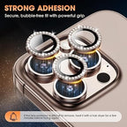 Desert Colour Diamond Camera Protection Lens For iPhone 16 Pro & 16 Pro Max