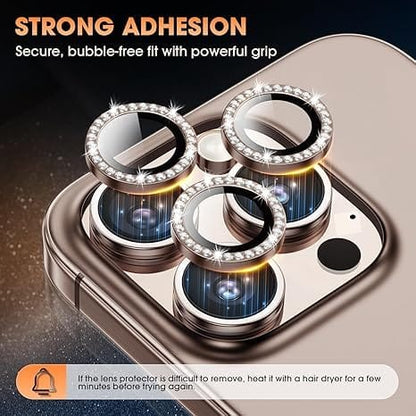 Desert Colour Diamond Camera Protection Lens For iPhone 16 Pro & 16 Pro Max