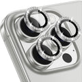Grey Colour Diamond Camera Protection Lens For iPhone 16 Pro & 16 Pro Max