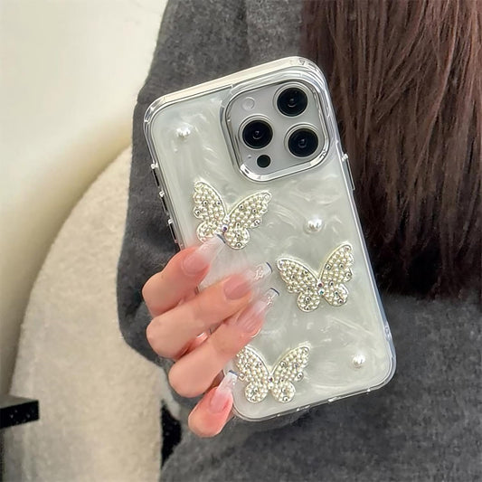 Holographic Butterfly Stone Phone Case